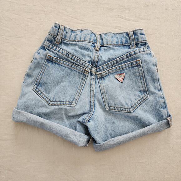 Vintage Guess Light Wash Jean Shorts kids 6 - Picture 1 of 6